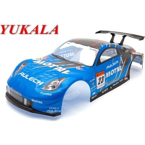 YUKALA 1/10 rc car parts shell body 1/10 car accessories 1:10 r/c car body shell 190mm 012red blue/005