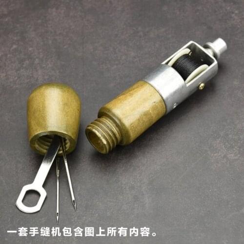 Leather hand sewing needle wax thread set leather sewing awl DIY leather repair thousands of stitching tools shoe repair machine