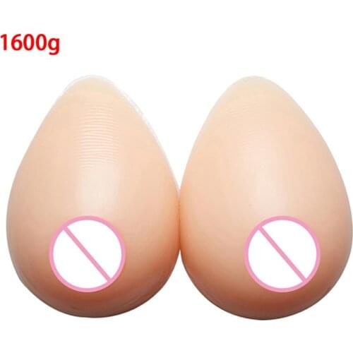 Artificial Nude Skin Realistic False Boob 1600g/1800g Fake Breast Forms For Crossdresser Postoperative Chest Special Protector
