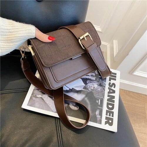 Matte PU Leather Black Sac A Main Female Shoulder Bag Women Bag 2020 New Style Fashion All-Match Simple Shoulder Bag Tote Bag