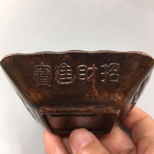 Copper pen wash ashtray for wealth pure copper Fu in front of double dragon pen wash plate square bowl