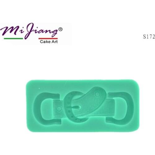 Mijiang Brand Belt Shape Silicone Mold Cake Decorating Baking Tools Chocolate Sugar Paste Fondant Mold Christmas Bakeware S172