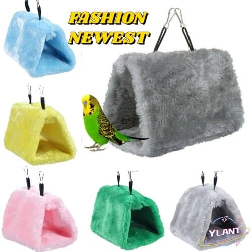 YLANT Fashion Newest Hot Sales Pet Bird Parrot Parakeet Budgie Warm Hammock Cage Hut Tent Bed Hanging Cave