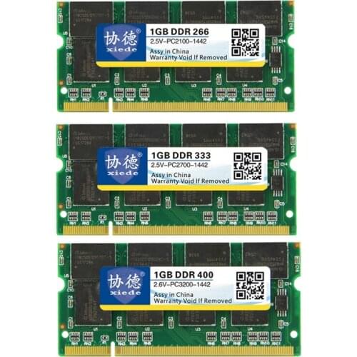 Xiede Laptop Memory Ram Module Ddr 1GB Ddr1 200Pin Dimm For Notebook