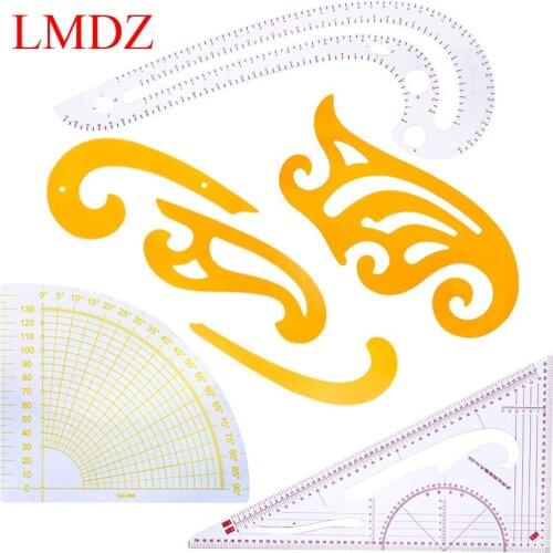 LMDZ 7 Style Fashion Design Rulers Set with Good Elasticity-Dressmaking Supplies for Making Patterns Clothing Designing