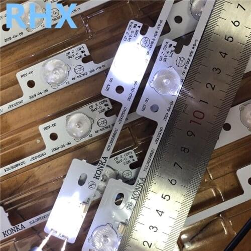 New 100PCS/Lot KDL39SS662U 35018339 35018340 327MM 4 LEDS 1LED 6V