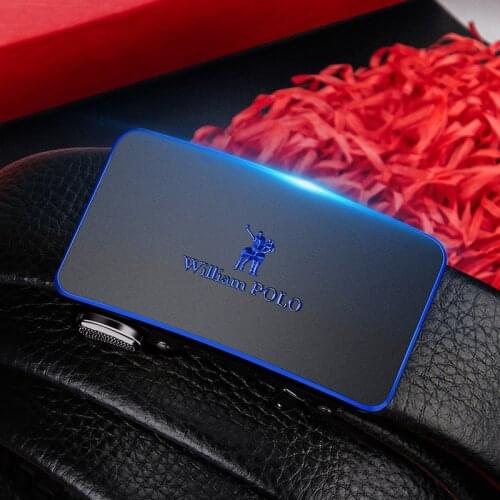 Belt men genuine leather Simple business casual belt Automatically adjustable Luxury designer waistband business casual malet