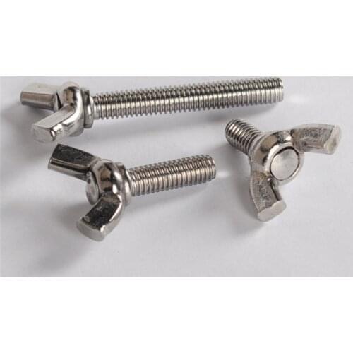 10pcs M4 stainless steel knob butterfly screws handle horn head screw office furniture bolts 8-25mm length