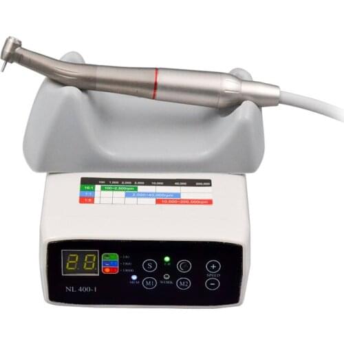 NSK Style Dental Brushless LED Electric Micromotor with 1:5 Increasing Contra Angle Handpiece