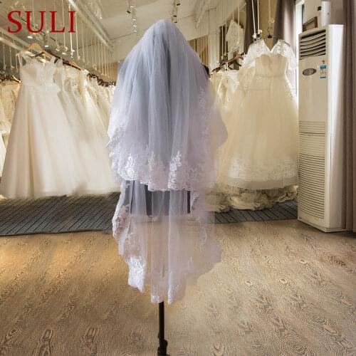 Свадебные короткие фаты SuLi China At AliExpress