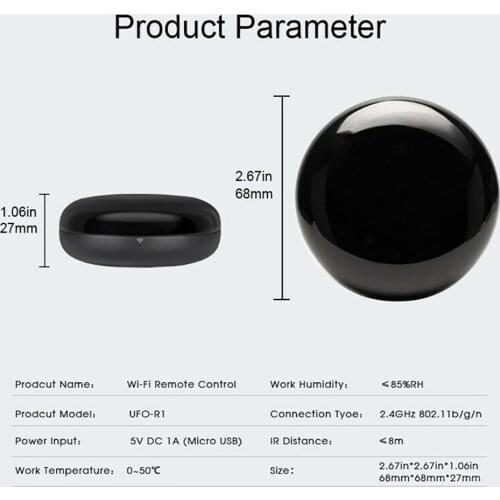 Smart home TV Air conditioner DVD Fan Tuya Wifi IR remote control for Alexa Voice Control Tuya app smart life