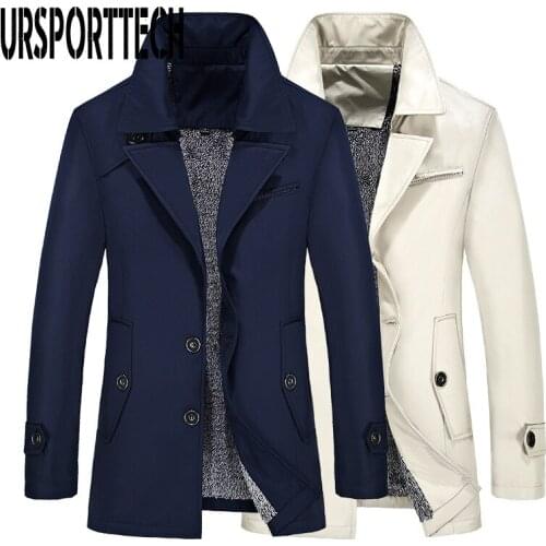 URSPORTTECH Men's Trench Coats