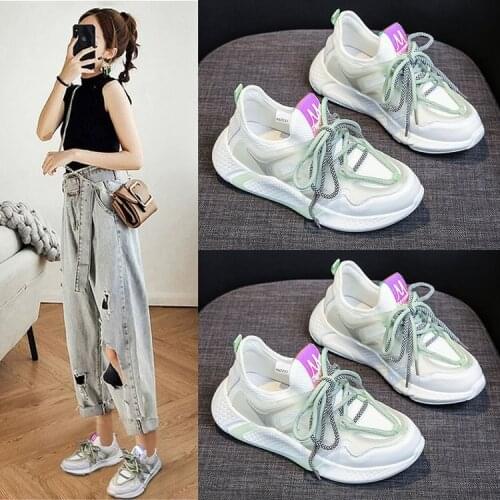Womens Summer New Breathable Womens Shoes All-match Spring Sports Casual Shoes