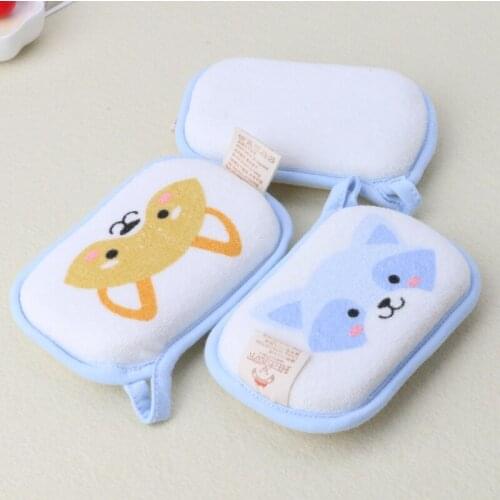 1PC Newborn Baby Bath Brushes Infant Shower Sponge Cotton Rubbing Body Wash Towel