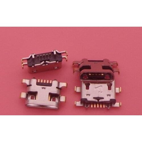100pcs Micro USB Jack Charging Socket Port Plug Dock Connector 5pin Heavy plate For lenovo A6020i36 K5 K800 repair accessories