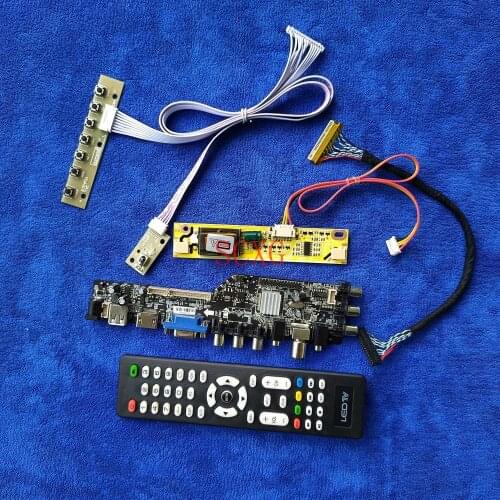 1920*1080 Controller Board USB VGA AV HDMI-compatible KIT 2-CCFL Digital DVB For CLAA215FA03/LTM215HT01/HM215WU1-400 30-Pin LVDS