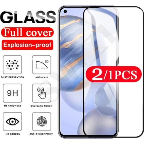 2/1Pcs tempered glass film for Honor view 40 v40 5G 30 pro plus 20 lite note 10 10i 20i 20S 30i 30S protective screen protector