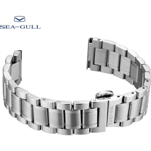 22mm Seagull Mens Watch Original Watch Band Steel Band Official Genuine Watch Accessories