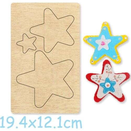 Stars Headband Headdress 2020 New Cutting Mold Wood Dies For Blade Rule Cutter For DIY Leather Cloth Paper Headwear Crafts