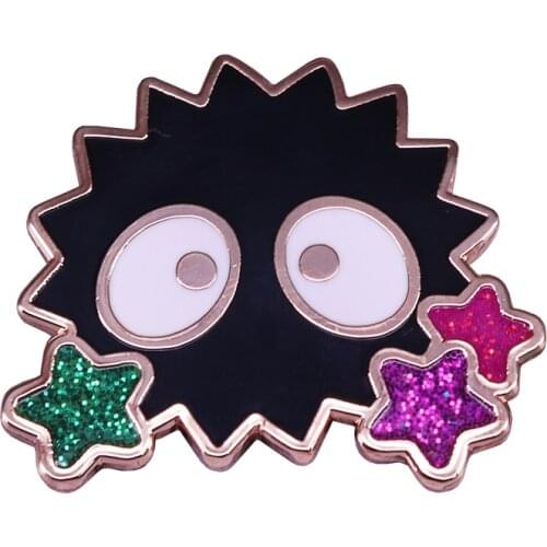 Kawaii Ghibli soot sprite brooch novelty Christmas stocking stuffer gift ideas