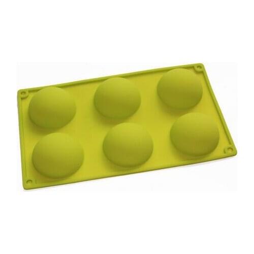 Round Dome Shape Cupcake Baking Soap Muffin Silicone Mold Tray Mould