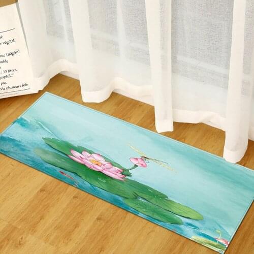 Kitchen Carpet Traditional Chinese Scenic Hallway Rugs Soft Bedroom Sofa Floor Mat Kids Play Mats Washable Hallway Shoes Doormat
