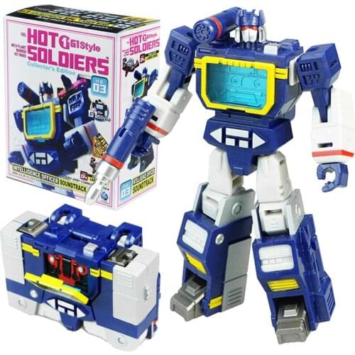 Mini Soundwave With Laserbeak Transformation HS-03 HS03 Hot Soldiers G1 Pocket War Deformation Action Figure Robot Toys Gifts