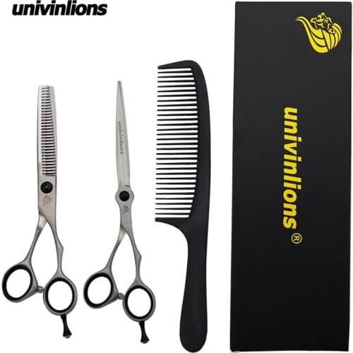 6/6.5 inch Hair Cutting Thinning Kit Barbers Hair Cutting Hair Scissors For Barbers Home Use Janpan Steel Free Shipping