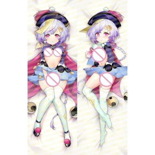Cirnos Store Original qiqi genshin impact pillow cover loli body Pillowcase nana Dakimakura