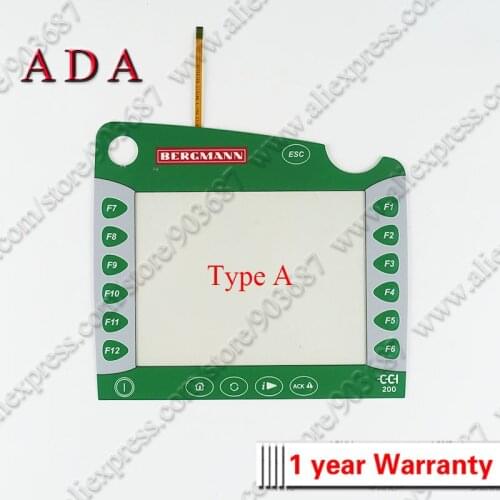 Touch Screen Panel Glass Digitizer for BERGMANN CCI 200 Touchscreen and Overlay Membrane Film
