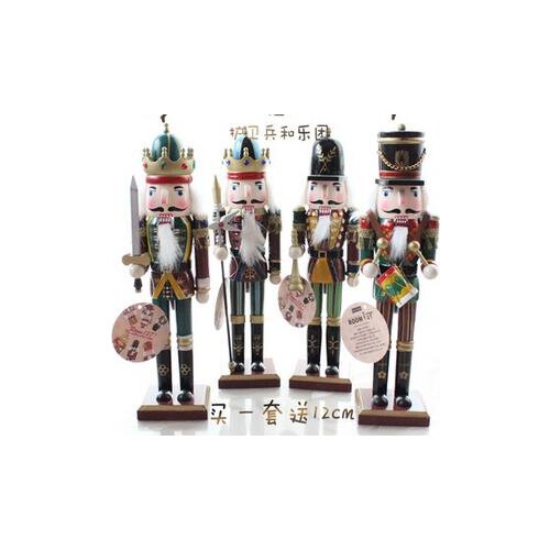 Crafts gifts England exotic 30cm Zakka creative Home Furnishing Christmas Nutcracker puppet soldiers British bar decoration set