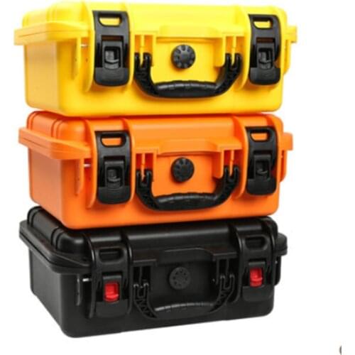 Portable plastic safety protection box camera equipment hardware toolbox storage box waterproof tool case with pre-cut foam