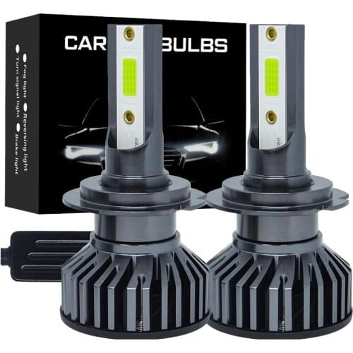 F2 H1 Mini Led Headlight Bulbs H7 LED Car Lights H4 H11 HB3 9005 HB4 9006 6000K 8000K 50W 12V 16000LM Auto Headlamps Ice Blue