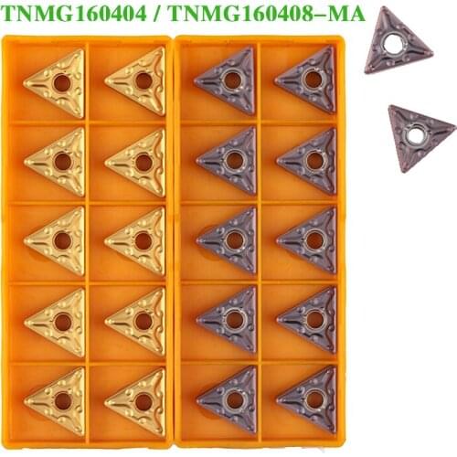 10pcs Carbide Insert TNMG160408 MA VP15TF US735 UE6020 TNMG160404 R ES Lathe Metal Cutter TNMG Blade External Turning Tool