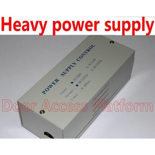 Heavy weight Power supply for Access Controls POWER AC220V/50HZ With Voltage OUTPUT DC12V FOR office/factory DOOR kit