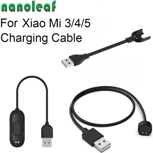 USB Charging Cable Adapter for Xiaomi Mi Band 3/4/5 Smart Bracelet Watch Strap Charger Data Dock Cradle And Silicone Wristband