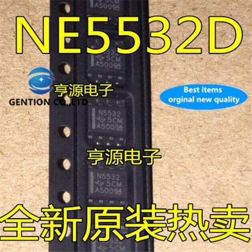 20Pcs N5532 NE5532 NE5532D NE5532DR Operational amplifier in stock 100% new and original