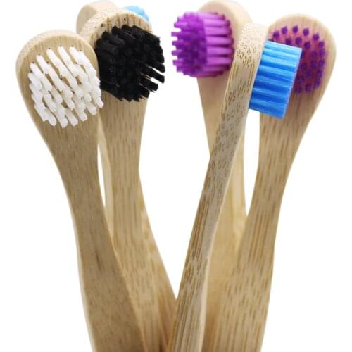 20 Pieces Tongue Cleaners Bamboo Tongue Cleaner Brush Tongue Scraper Soft Bristles Eco-friendly