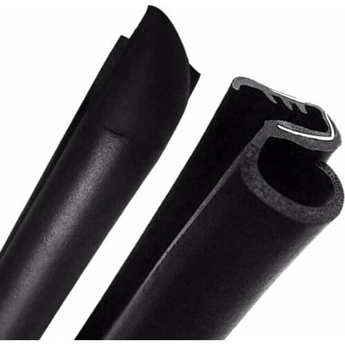 2X80Cm B Pillar Type Car Rubber Seal Strip Windproof Anti-Noise Dustproof EPDM Sealing Strips Car Styling for Auto Car Door Edge