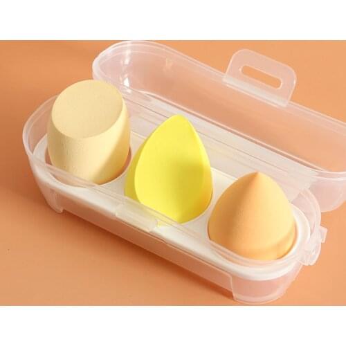 Professional Water Drop Shape Makeup Sponge Soft Wet and Dry Blending Face Liquid Foundation Concealer Cream Cosmetic Puff 3PCS