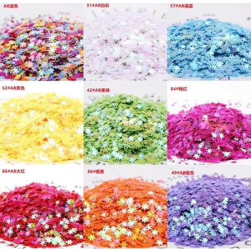 5mm Snowflake Bead Nail Sequin Ear Studs Glass Ball Filling Crystal Mud Filling Wedding Party Decoration Sequins
