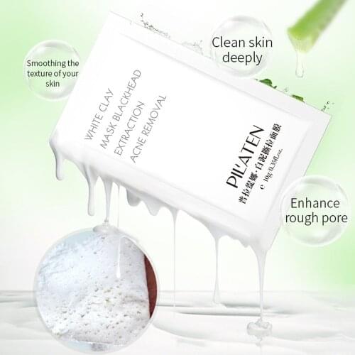 5pcs PILATEN Deep Cleansing White Clay Peel-off Mask Blackhead remover