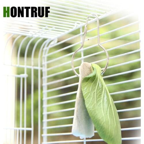 Parrot Bird Cage Accessories Pet Cage Hook Cuttlefish Bone Hook Vegetable Hook Big Bird Cage Lock Pet Food hook