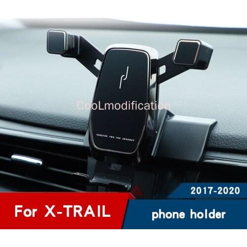 Car phone holder for nissan x trail 2019 accessories air vent Mobile phone stand Navigation bracket 2017 2018 2020