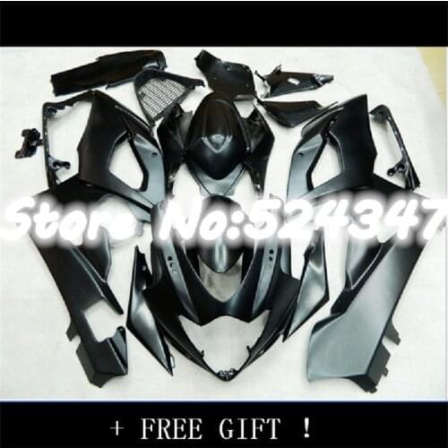 Free Custom Fairing kits for Suzuki GSXR 1000 K5 K6 GSXR1000 2005 2006 sport fairings kit 05 06 full black silver bodywork
