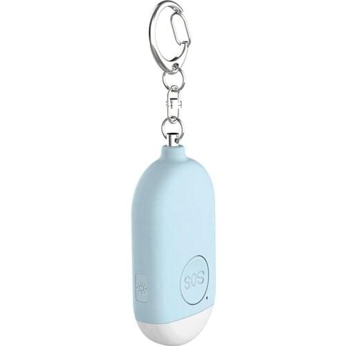 Car Personal Alarm Keychain with LED Light 130dB Personal Alarm Portable Self Defense Alarm Keychain For Women Girls Mini Gifts