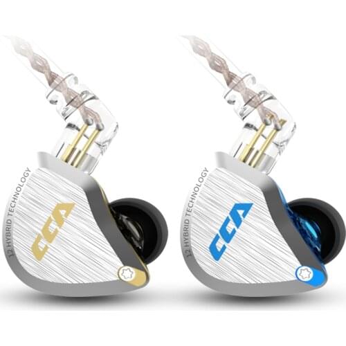 CCA C12 5BA+1DD Hybrid In Ear Headphone 12 Drivers Unit HIFI DJ Monitor Noise Cancelling Running Sport Earphone IEM Earbud