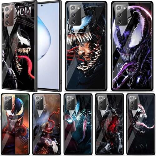 Venom Marvel Hero for Samsung Galaxy Note 20 Ultra 10 Lite Plus 9 8 5G A70 A50 A40 A30 A20 Tempered Glass Phone Case