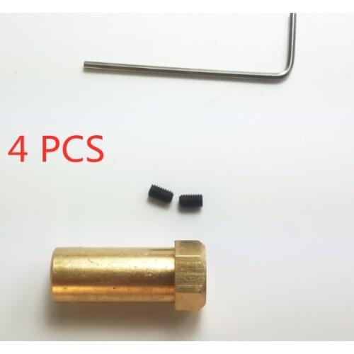 Length 30mm, 6mm,5mm,4 mm,3mm Hex coupling / coupler /Hexagon connector copper product /wheel,motor part for smart car,robot