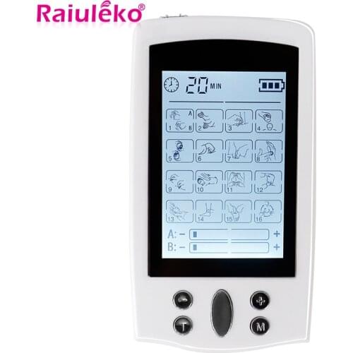 EMS Electric Tens Massager Muscle Stimulator Acupuncture Digital Therapy Machine Electrostimulator Body Massage Healthy Care